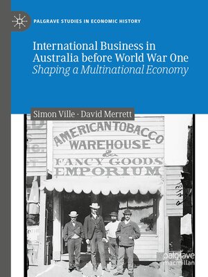 cover image of International Business in Australia before World War One